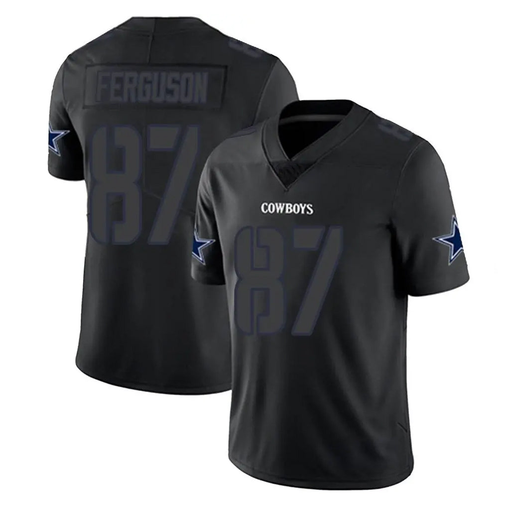 Punc D.Cowboys #87 Jake Ferguson Player Black Impact Limited Home Game Stitched Jerseys