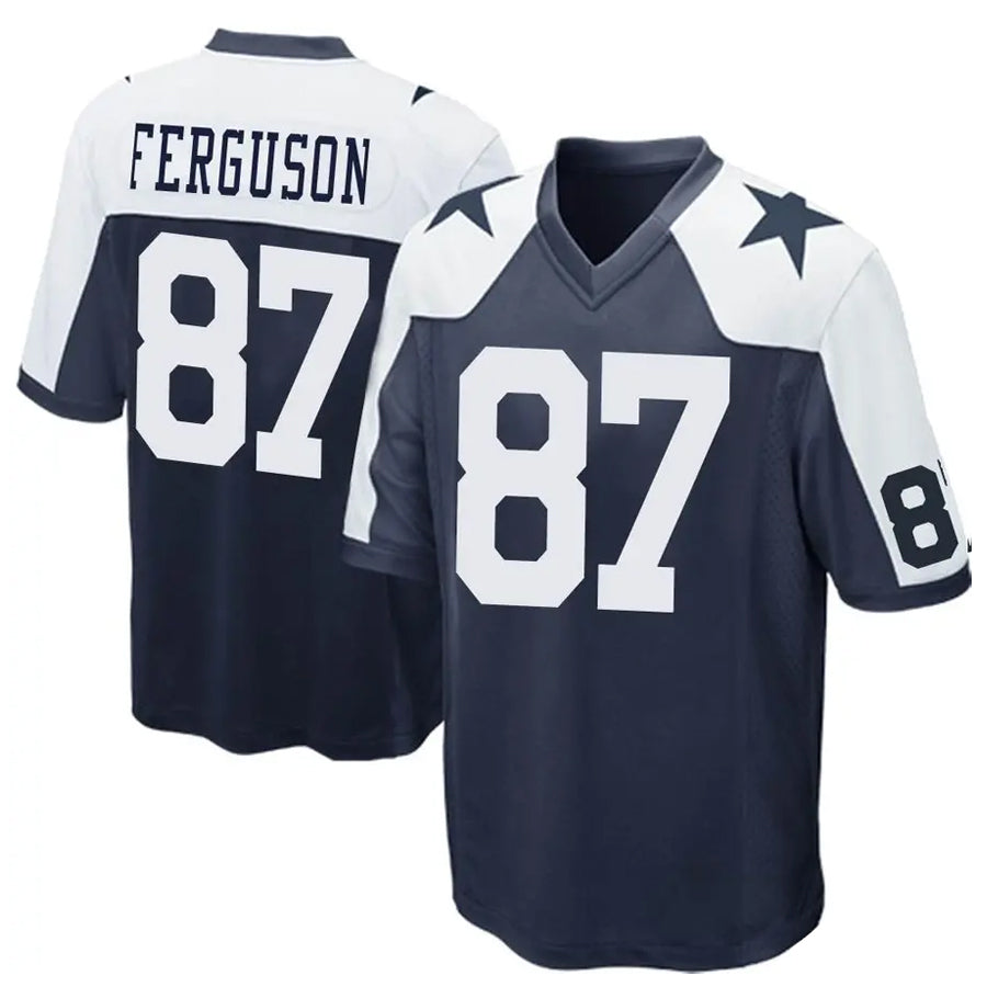 Punc D.Cowboys #87 Jake Ferguson Player Navy Alternate Home Game Stitched Jerseys