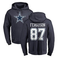 Punc D.Cowboys #87 Jake Ferguson Player Navy Pullover Hoodies Limited Stitched Jerseys