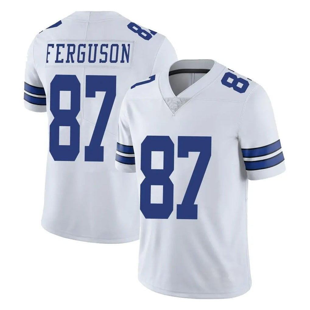 Punc D.Cowboys #87 Jake Ferguson Player White Vapor Untouchable Limited Home Game Stitched Jerseys