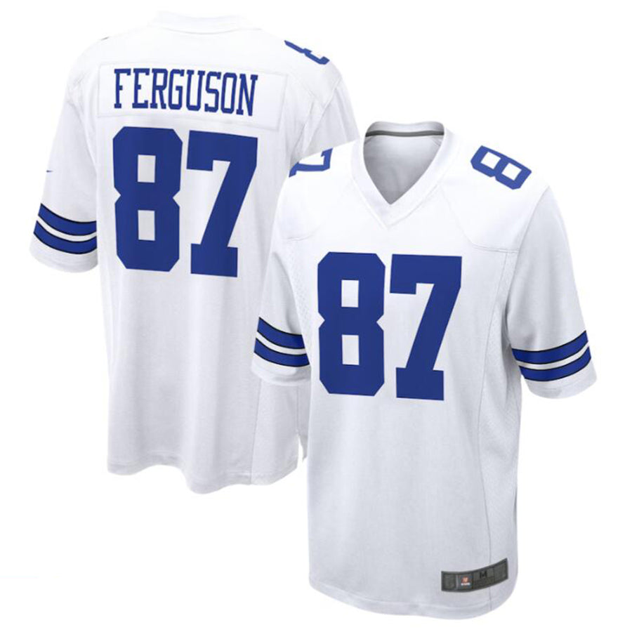 Punc D.Cowboys #87 Jake Ferguson White Game Jersey American Stitched Jerseys