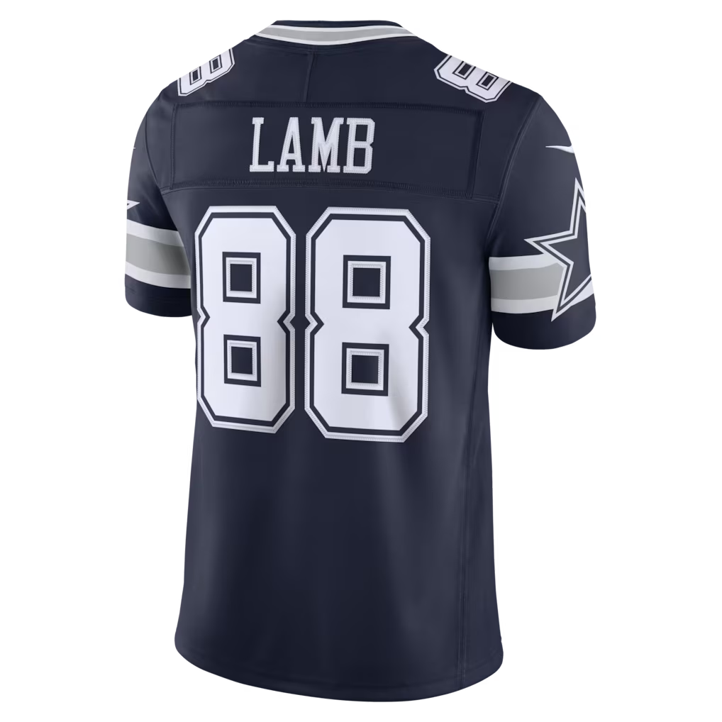 Punc D.Cowboys #88 CeeDee Lamb Navy Team Vapor F.U.S.E. Stitched Limited Stitched Jerseys