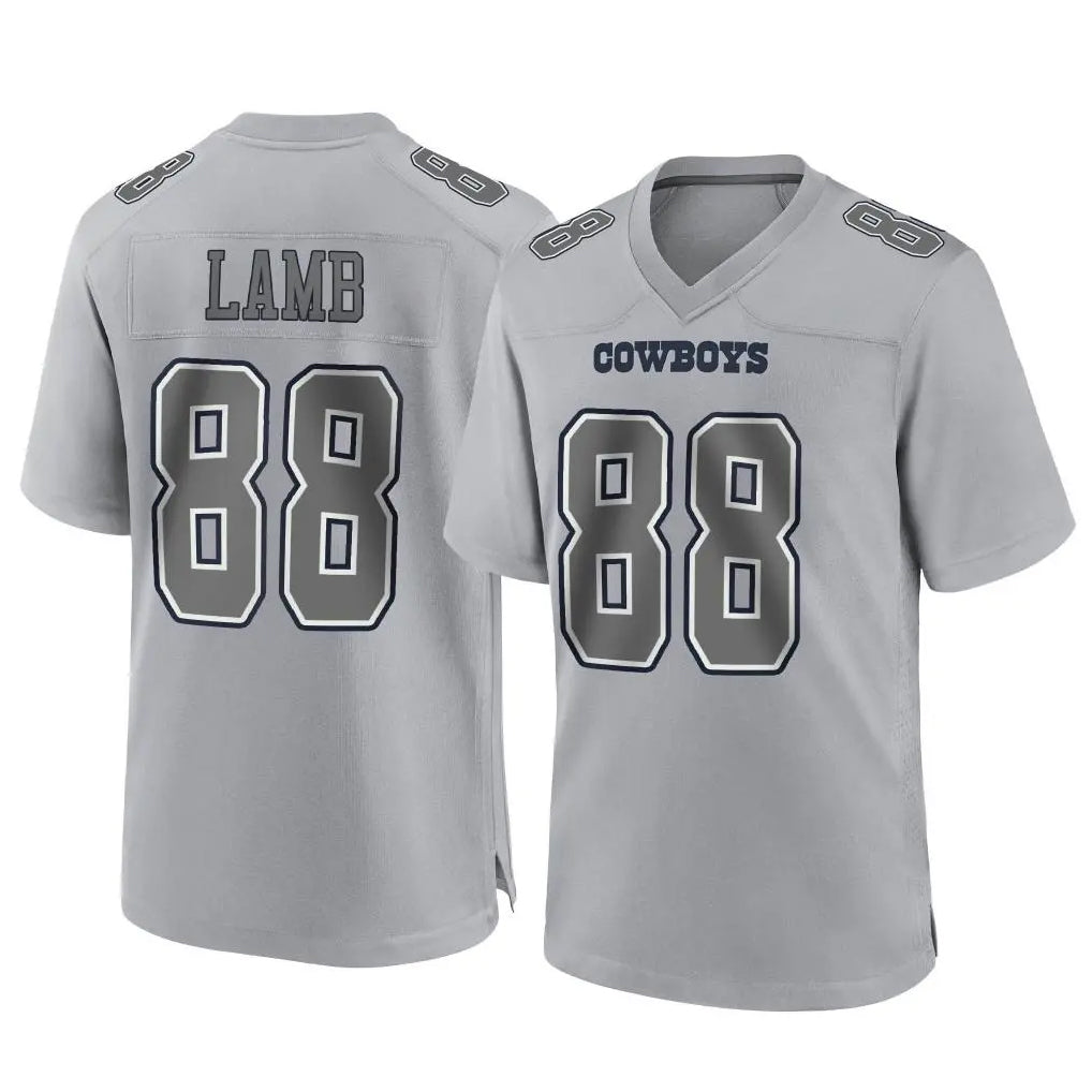 Punc D.Cowboys #88 CeeDee Lamb Player Gray Atmosphere Fashion Home Game Stitched Jerseys