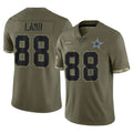 Punc D.Cowboys #88 CeeDee Lamb Player Olive Salute to Service Limited Game Stitched Jerseys