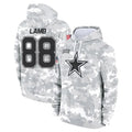 Punc D.Cowboys #88 CeeDee Lamb Player Salute to Service Hoodies Game Stitched Jerseys