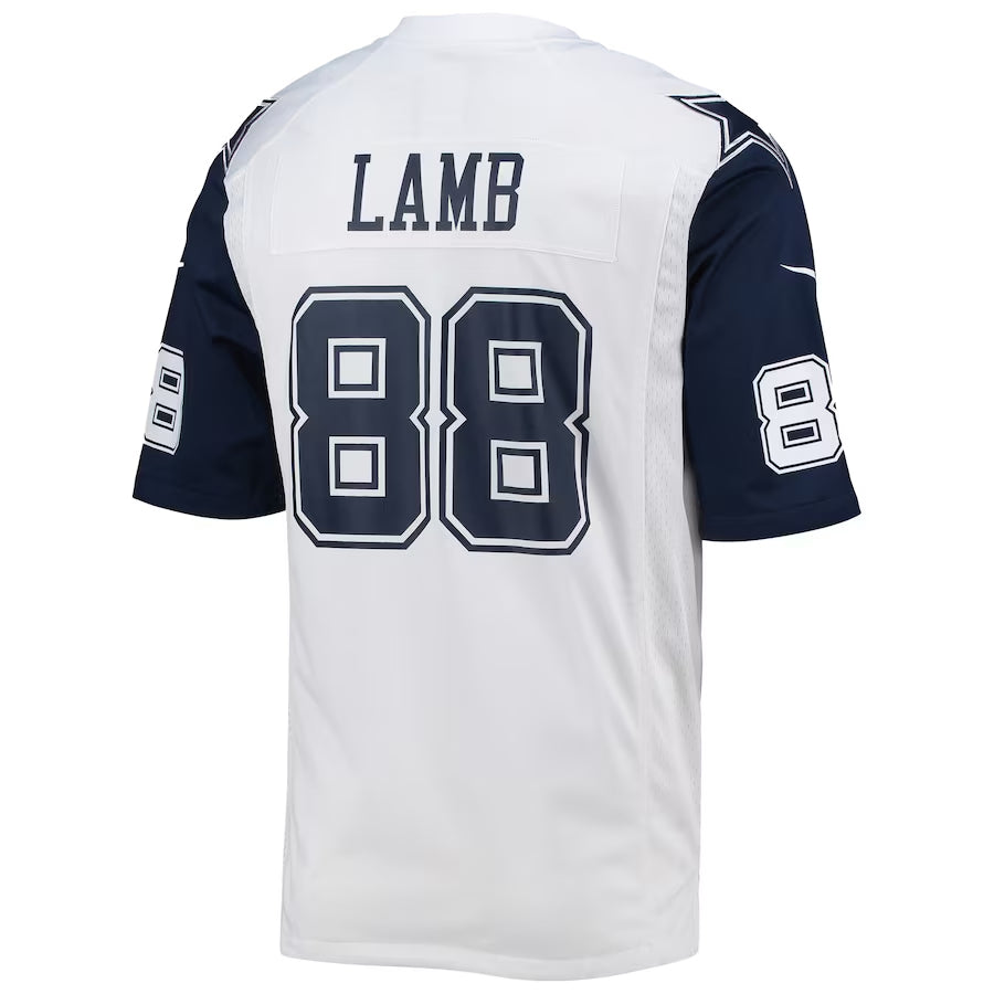Punc D.Cowboys #88 CeeDee Lamb Player White Alternate Game Stitched Jerseys