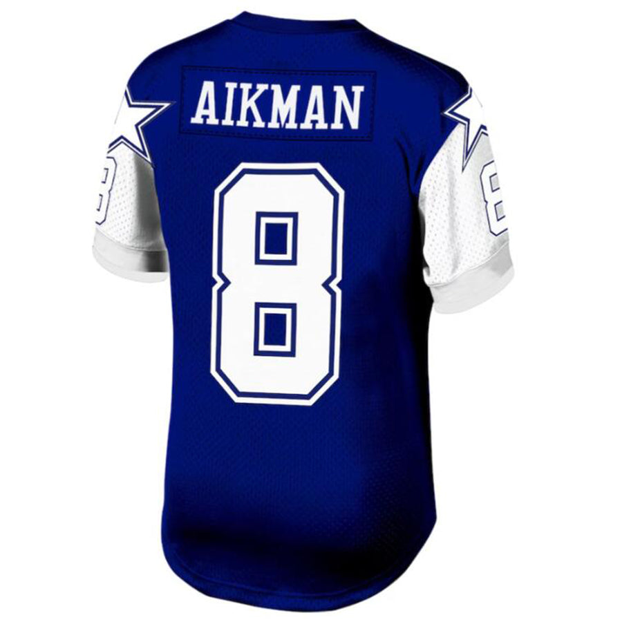 Punc D.Cowboys #8 Troy Aikman Navy Legacy Replica Jersey American Stitched Jersey