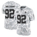 Punc D.Cowboys #92 Quinnen Williams Player Arctic Camo Salute to Service Limited Home Game Stitched Jerseys