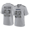 Punc D.Cowboys #92 Quinnen Williams Player Gray Atmosphere Fashion Home Game Stitched Jerseys