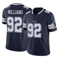 Punc D.Cowboys #92 Quinnen Williams Player Navy Limited Vapor F.U.S.E. Home Game Stitched Jerseys