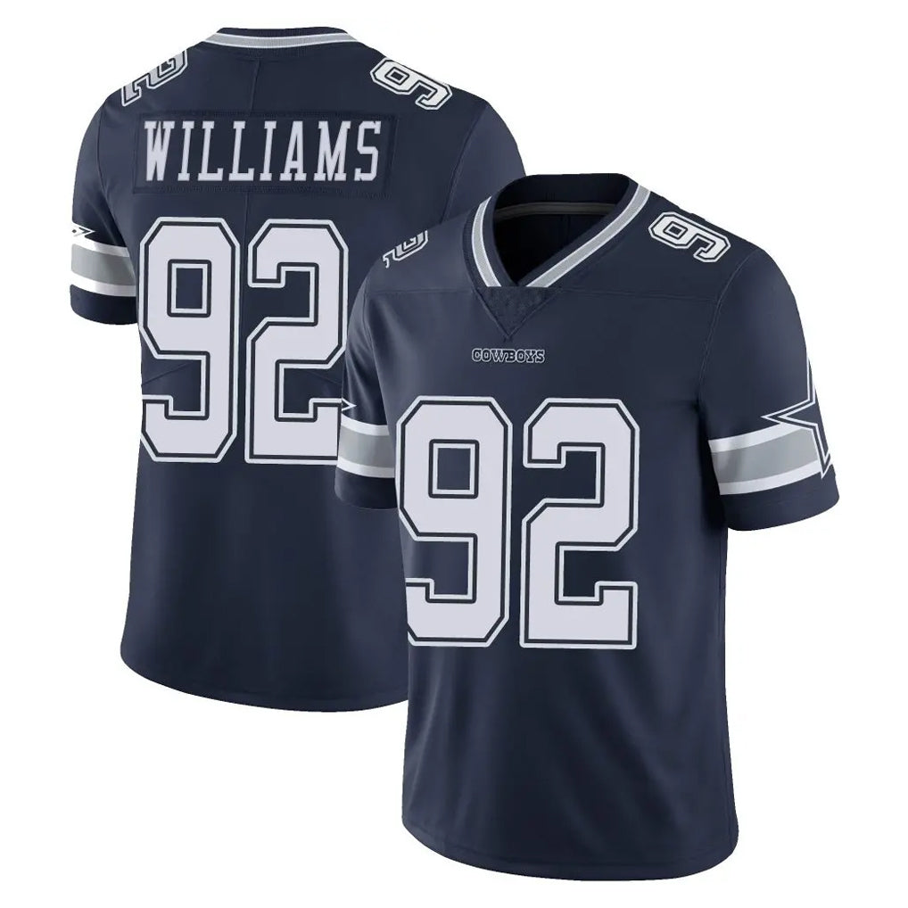 Punc D.Cowboys #92 Quinnen Williams Player Navy Vapor Untouchable Limited Home Game Stitched Jerseys