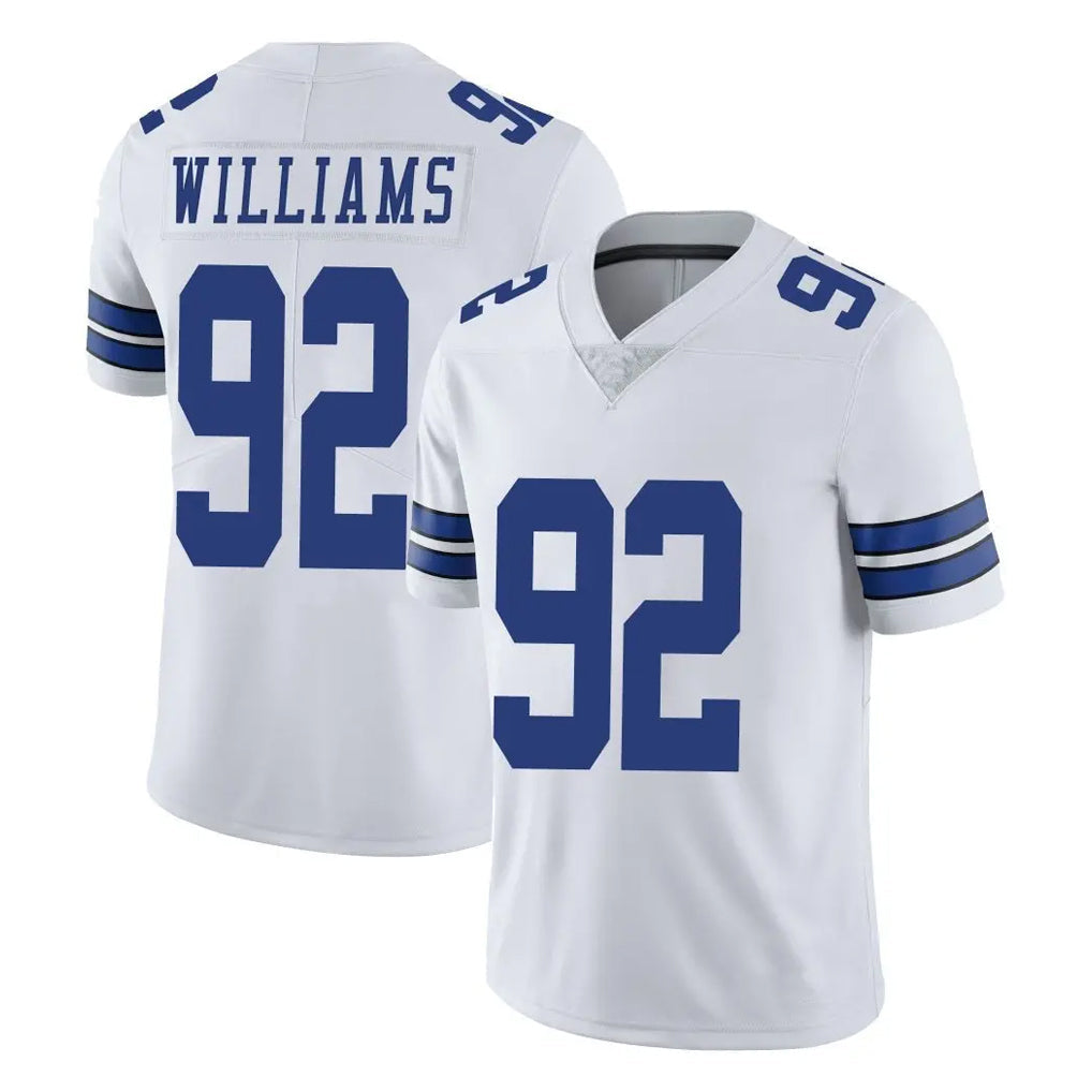 Punc D.Cowboys #92 Quinnen Williams Player White Vapor Untouchable Limited Home Game Stitched Jerseys