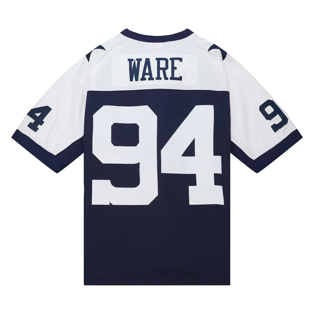 Punc D.Cowboys #94 DeMarcus Ware Mitchell & Ness Navy 2011 Alternate Legacy Replica JerseyReplica Jersey