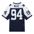 Punc D.Cowboys #94 DeMarcus Ware Mitchell & Ness Navy 2011 Authentic Throwback Retired Player Jersey Stitched Puhic