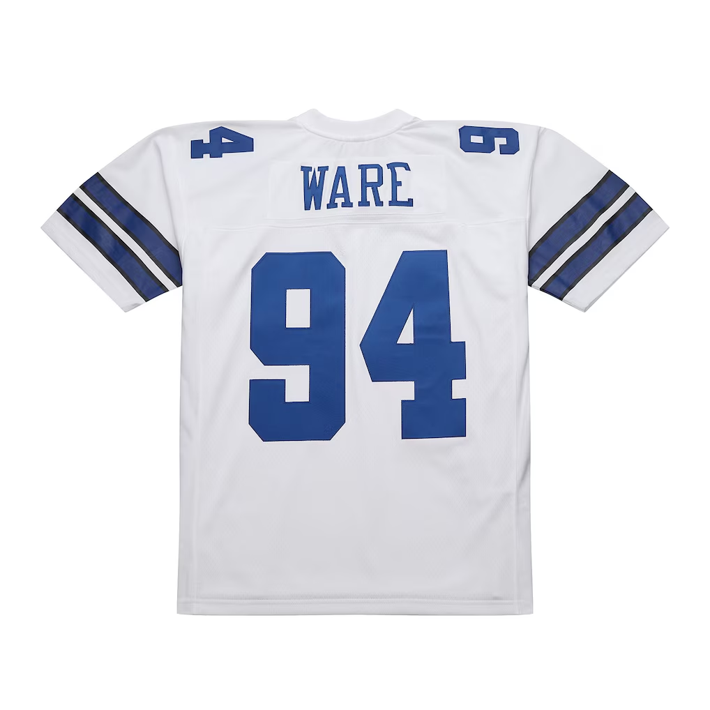 Punc D.Cowboys #94 DeMarcus Ware Mitchell & Ness White 2005 Legacy Replica Jersey  Stitched Puhic Game Jerseys