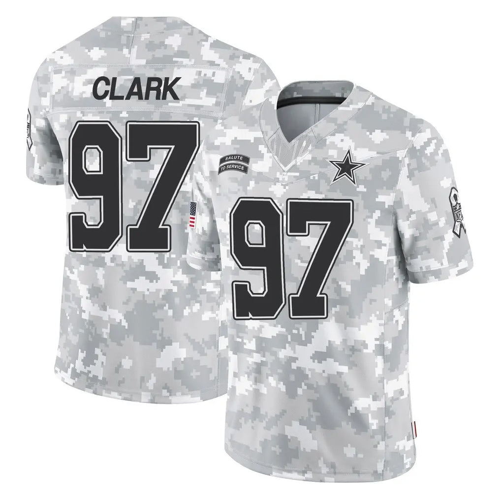 Punc D.Cowboys #97 Kenny Clark Player Arctic Camo Salute to Service Limited Home Game Stitched Jerseys