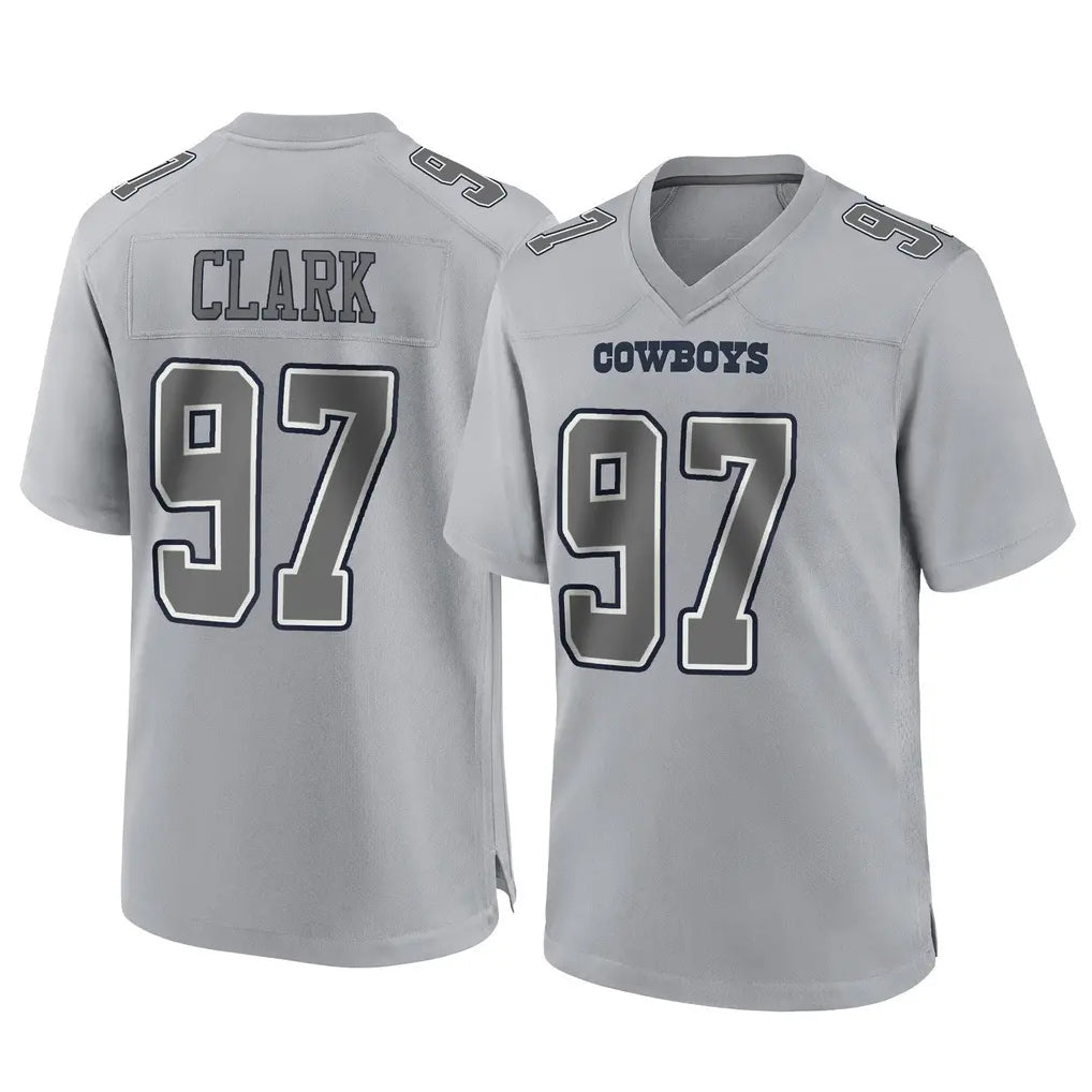 Punc D.Cowboys #97 Kenny Clark Player Gray Atmosphere Fashion Home Game Stitched Jerseys