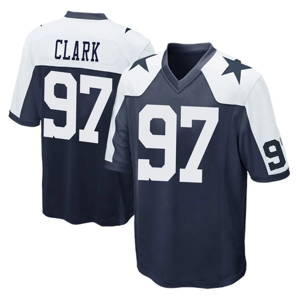 Punc D.Cowboys #97 Kenny Clark Player Navy-White Alternate Home Game Stitched Jerseys