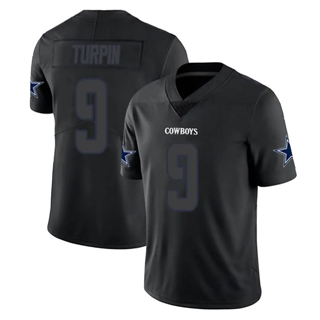 Punc D.Cowboys #9 KaVontae Turpin Player Black Impact Limited Home Game Stitched Jerseys
