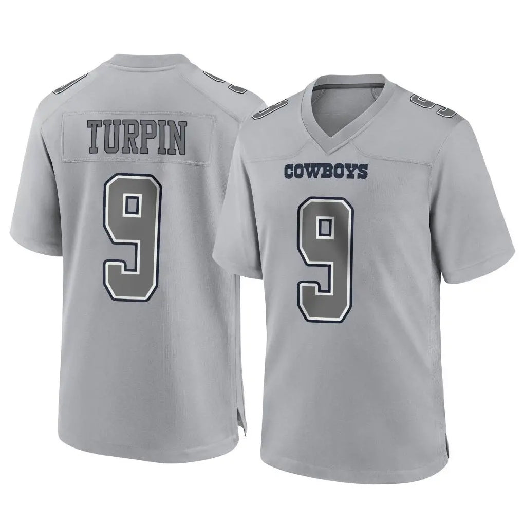 Punc D.Cowboys #9 KaVontae Turpin Player Gray Atmosphere Fashion Home Game Stitched Jerseys