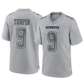 Punc D.Cowboys #9 KaVontae Turpin Player Gray Atmosphere Fashion Home Game Stitched Jerseys