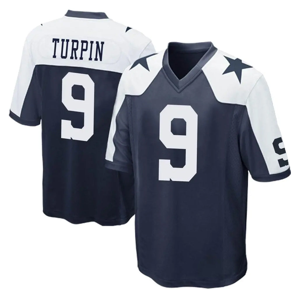 Punc D.Cowboys #9 KaVontae Turpin Player Navy-White Alternate Home Game Stitched Jerseys