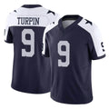 Punc D.Cowboys #9 KaVontae Turpin Player Navy-White Limited Alternate Vapor F.U.S.E. Home Game Stitched Jerseys
