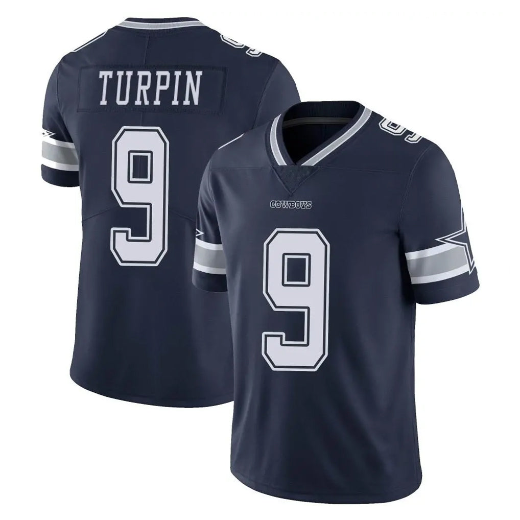 Punc D.Cowboys #9 KaVontae Turpin Player Navy Vapor Untouchable Limited Home Game Stitched Jerseys