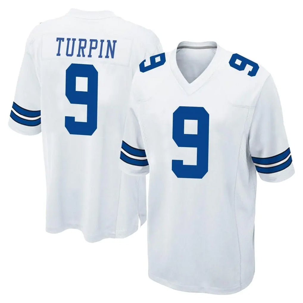 Punc D.Cowboys #9 KaVontae Turpin Player White Home Game Stitched Jerseys