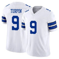 Punc D.Cowboys #9 KaVontae Turpin Player White Limited Vapor F.U.S.E. Home Game Stitched Jerseys
