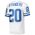 Punc D.Lions 1994 #20 Barry Sanders Mitchell & Ness White Authentic Throwback Retired Player Stitched Jerseys