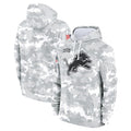 Punc D.Lions Arctic Camo Salute to Service Hoodies Limited Game Blank Player Stitched Jerseys