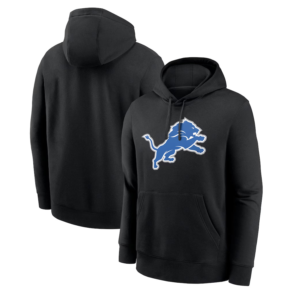 Punc D.Lions Black Salute to Service Pullover Hoodies Limited Blank Player Stitched Jerseys
