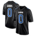 Punc D.Lions #0 Jahmyr Gibbs Player Black Fashion Game Stitched Jerseys