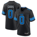 Punc D.Lions #0 Jahmyr Gibbs Player Black Replica Game Stitched Jerseys