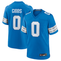 Punc D.Lions #0 Jahmyr Gibbs Player Blue Replica Game Stitched Jerseys