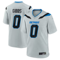 Punc D.Lions #0 Jahmyr Gibbs Silver 2026 Rivalries Collection Game Stitched Jerseys
