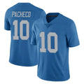 Punc D.Lions #10 Isiah Pacheco Player Blue Limited Throwback Vapor Untouchable Stitched Jerseys