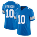 Punc D.Lions #10 Isiah Pacheco Player Blue Limited Vapor F.U.S.E. Alternate Home Game Stitched Jerseys