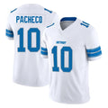Punc D.Lions #10 Isiah Pacheco Player White Limited Vapor F.U.S.E. Alternate Home Game Stitched Jerseys