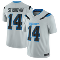Punc D.Lions #14 Amon-Ra St. Brown Silver 2026 Rivalries Collection Limited Stitched Jerseys
