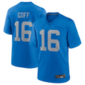 Punc D.Lions #16 Jared Goff Blue Alternate Game Jersey Blue Player Stitched Jerseys
