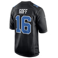 Punc D.Lions #16 Jared Goff Player Black Limited Fashion Stitched Jerseys