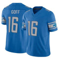 Punc D.Lions #16 Jared Goff Player Blue Vapor F.U.S.E. Limited Home Game Stitched Jerseys