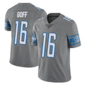 Punc D.Lions #16 Jared Goff Player Gray Vapor Untouchable Limited Home Game Stitched Jerseys