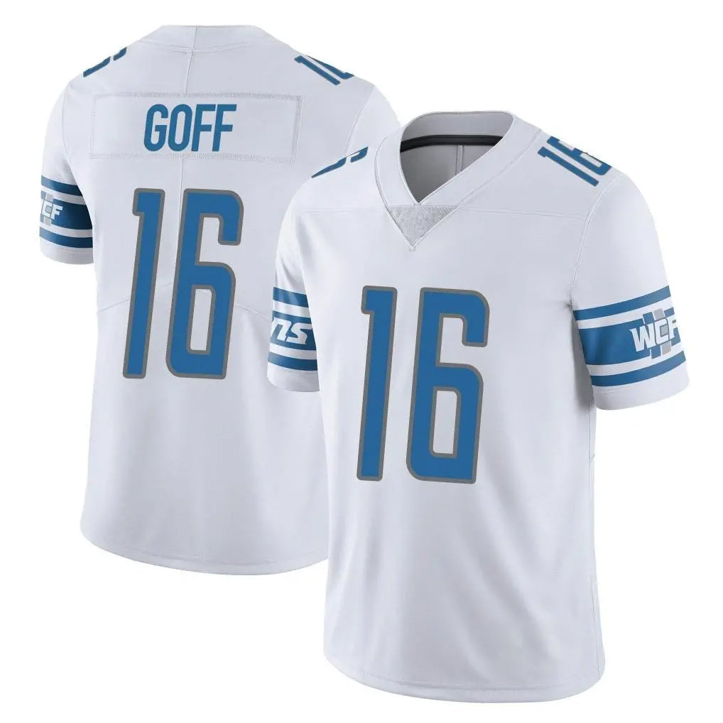 Punc D.Lions #16 Jared Goff Player White Limited Vapor Untouchable Home Game Stitched Jerseys