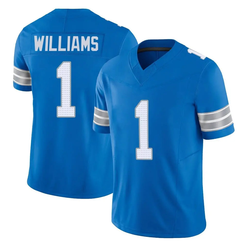 Punc D.Lions #1 Jameson Williams Player Blue Limited Vapor F.U.S.E. Alternate Home Game Stitched Jerseys