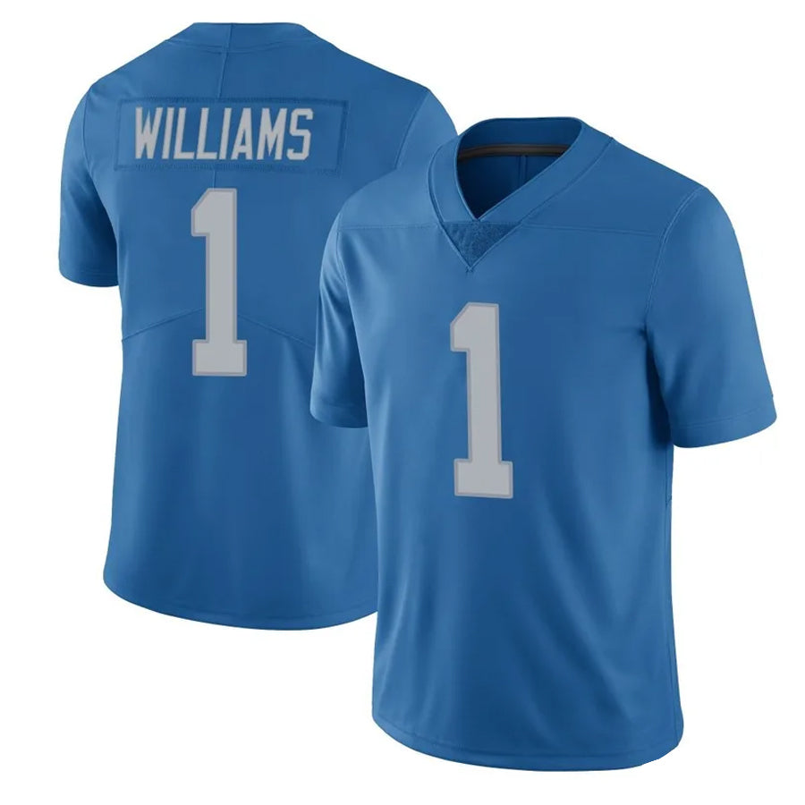 Punc D.Lions #1 Jameson Williams Player Brown Salute To Service Limited Stitched Jerseys