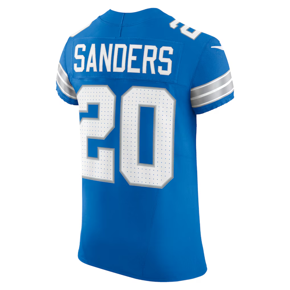 Punc D.Lions #20 Barry Sanders Blue Team Vapor F.U.S.E. Elite Stitched Jerseys