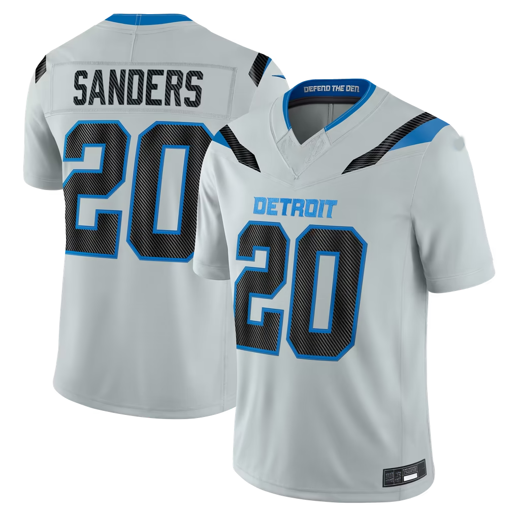 Punc D.Lions #20 Barry Sanders Silver 2026 Rivalries Collection Limited Stitched Jerseys